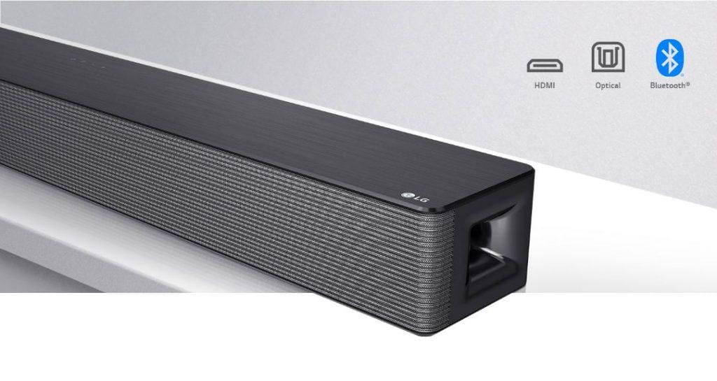 LG Soundbar with a Subwoofer