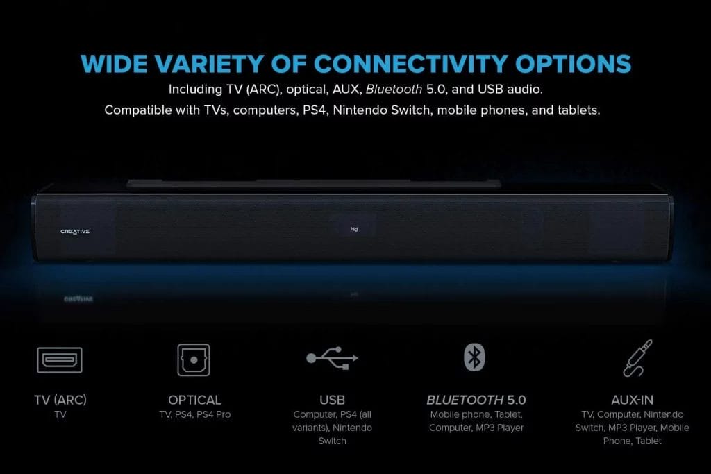 The Best Sound Bars For Dialogue & Voice Clarity Reviews Creative Stage Sound bar 4