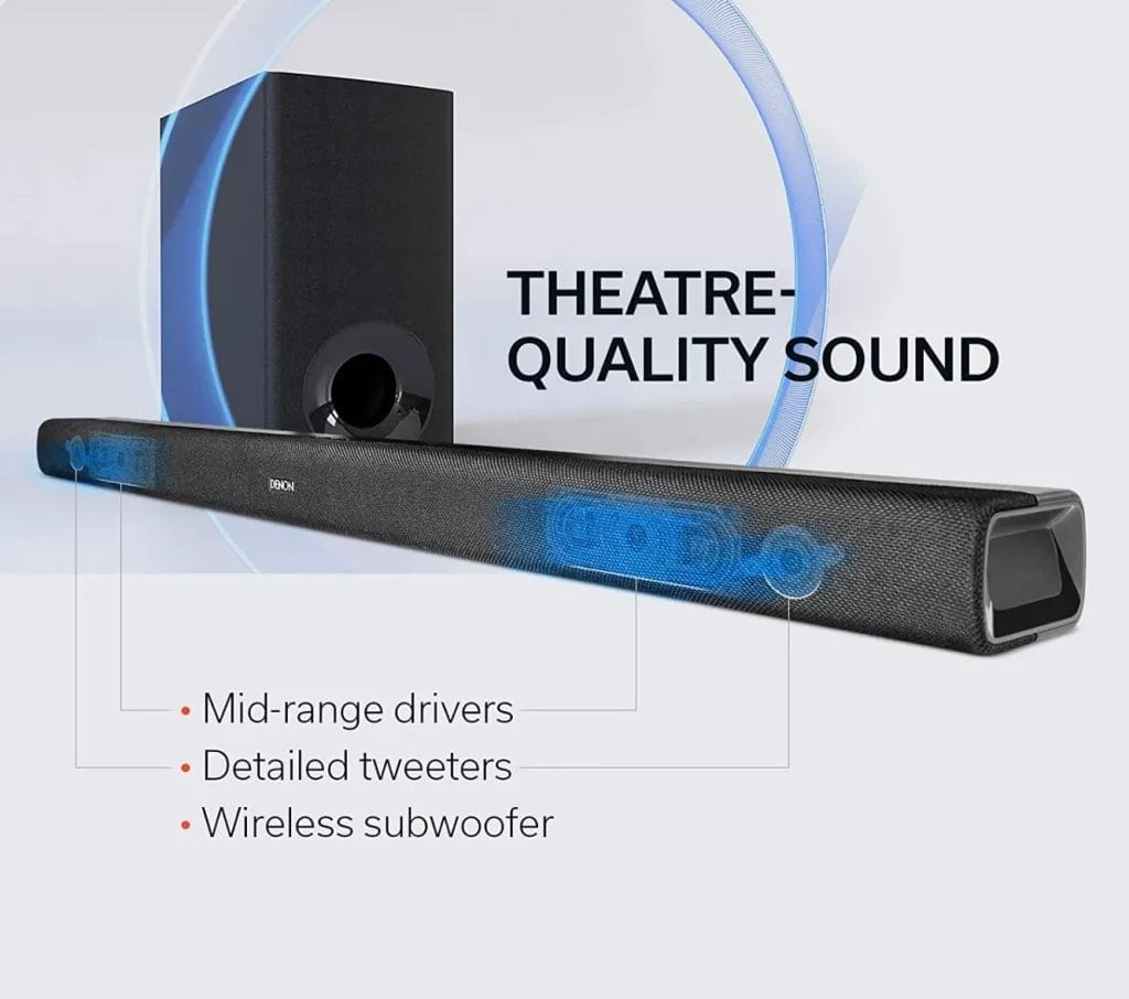 The Best Sound Bars With Built In Subwoofers Reviews Denon DHT-S316 3
