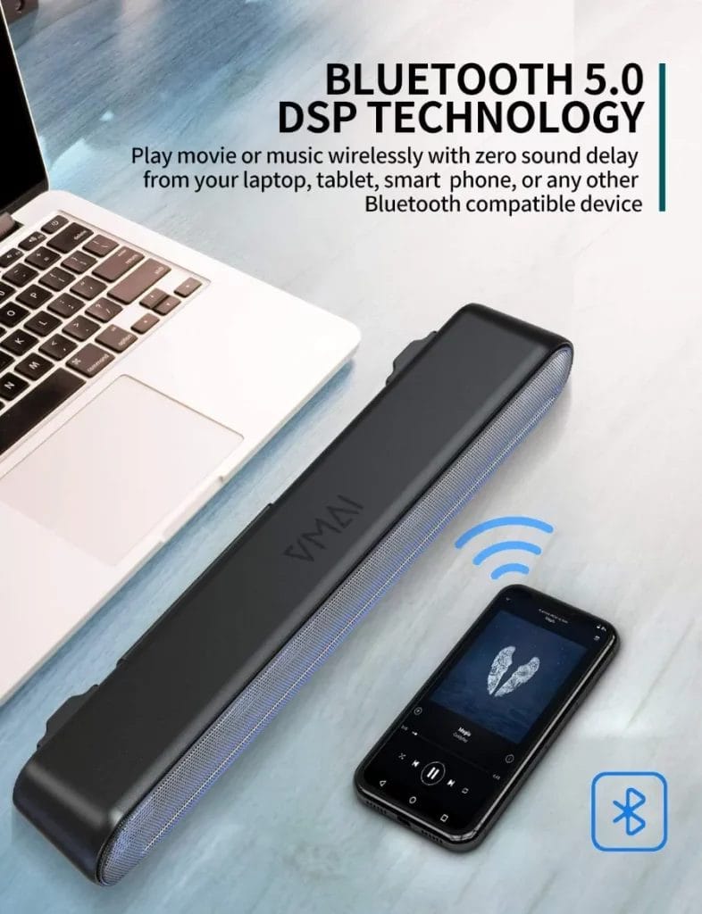 The Best Soundbars For a Small Room Reviews Vmai Mini Soundbar 4