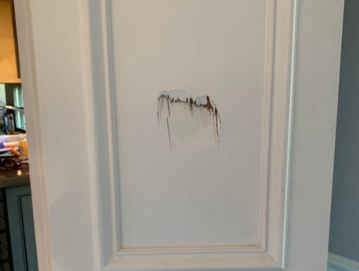 How To Repair Punch Holes In Hollow Door?