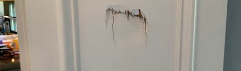 How To Repair Punch Holes In Hollow Door?